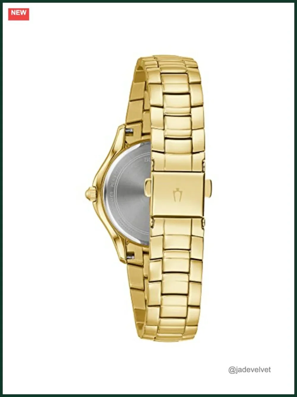 Ladies Crystal Stainless Steel Quartz Watch White Mother-of-Pearl Dial